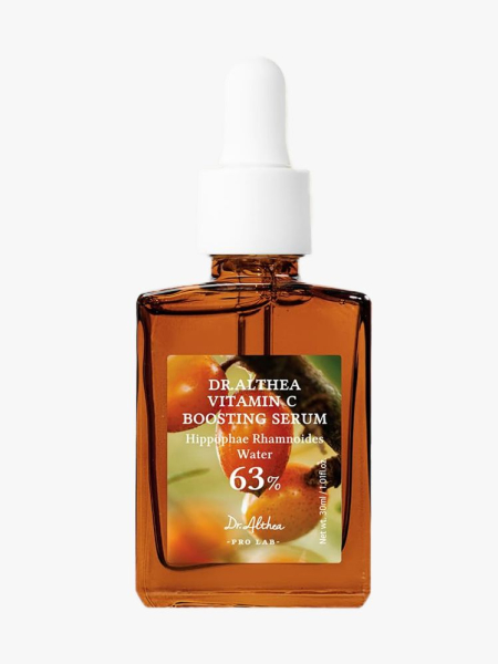 Dr. Althea Vitamin C Boosting Serum in branded component on a light gray background